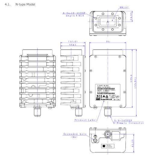 NJT8103E series Insat C-band 3W mini-BUC