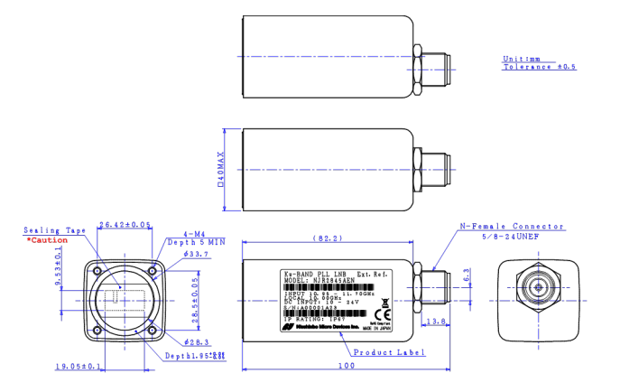 NJR2845DLN Ku-band PLL LNB | VSATPlus