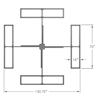 Non-penetrating Mast Mount Suitable for 1.8m Ku-Band