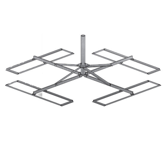 Non-penetrating Mast Mount Suitable for 1.8m Ku-Band