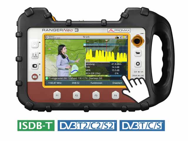 Promax RANGERNeo 3: TV Signal & Spectrum analyzer (high-end class)