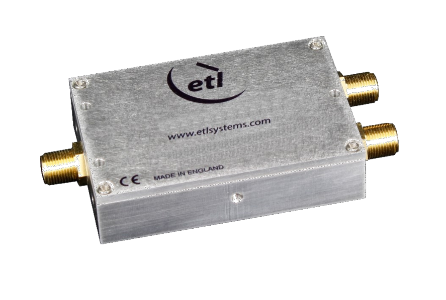 ETL System-L-BAND SPLITTER/COMBINER 2-WAY - ONE PORT DC + 10MHZ PASS