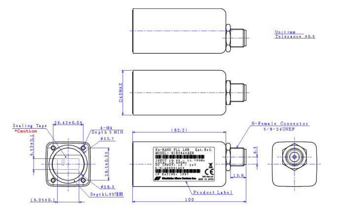 NJR2845DSN Ku-band PLL LNB | VSATPlus