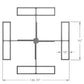 Non-penetrating Mast Mount Suitable for 1.8m Ku-Band