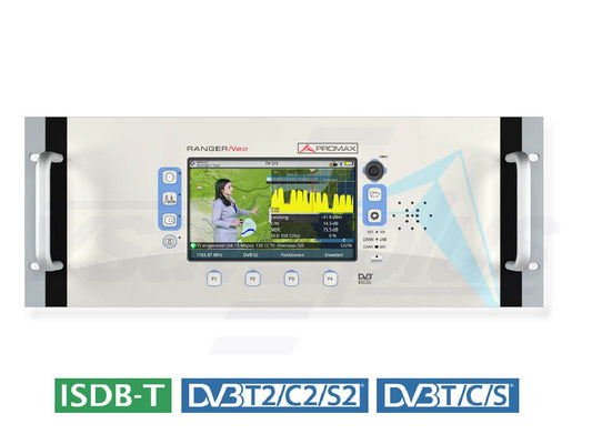 Promax RANGERNeo Rack 3: High class 19” rack-mount field strength meter and spectrum analyzer