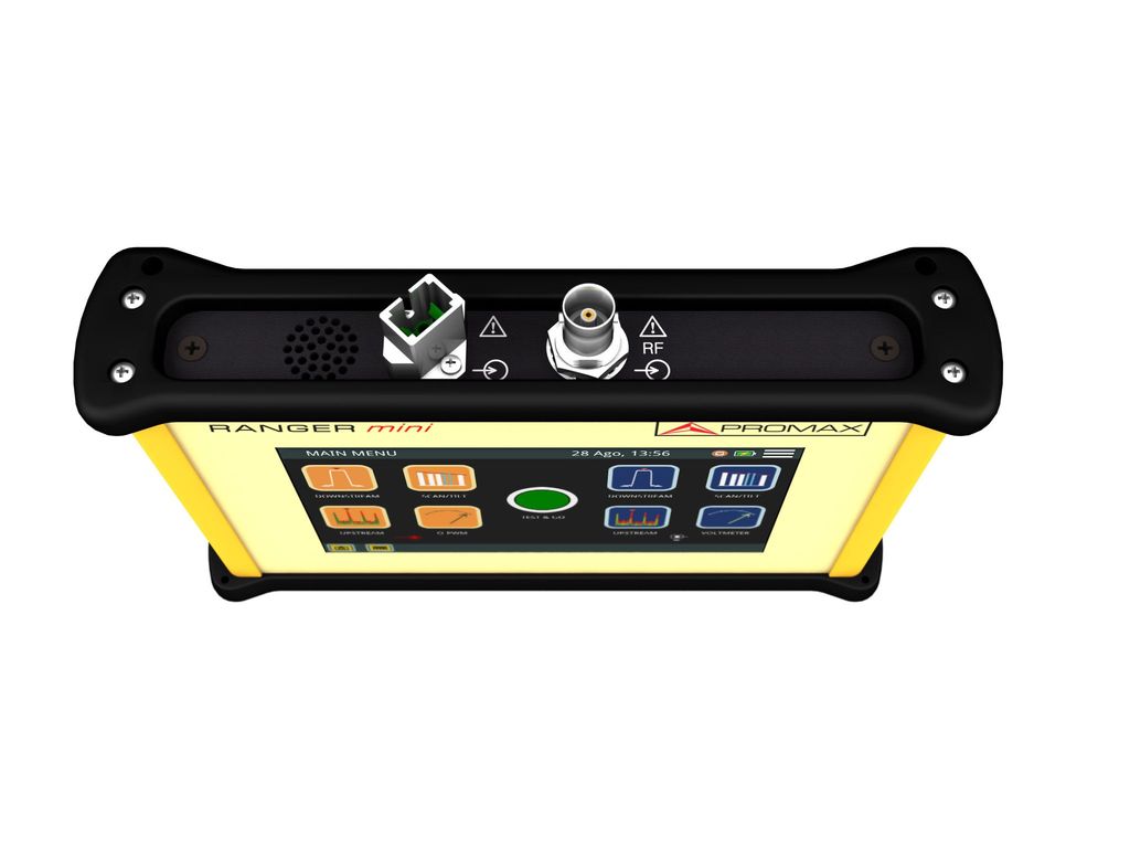 Promax RANGER mini: TV and Satellite analyzer for RF, CATV, DOCSIS and optical fibre analyzer