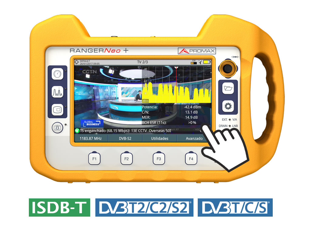 Promax RANGERNeo +: Multifunction TV signal and spectrum analyzer (advanced class)