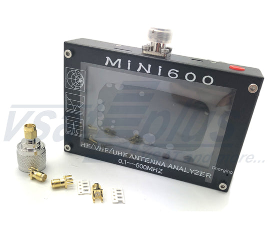Mini600 4.3 inch LCD HF VHF UHF Antenna Analyzer 0.1-600MHz