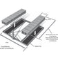 Non-penetrating Mast Mount Suitable for 98cm and 1.2m