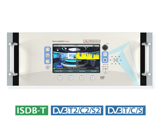 RANGERNeo + Rack: ADVANCED Multifunction TV & Satellite Analyser  (DVB & ISDB-T). Rack version