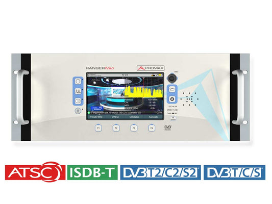 RANGERNeo +  ATSC Rack: ADVANCED Multifunction TV & Satellite Analyser (ATSC North America). Rack version