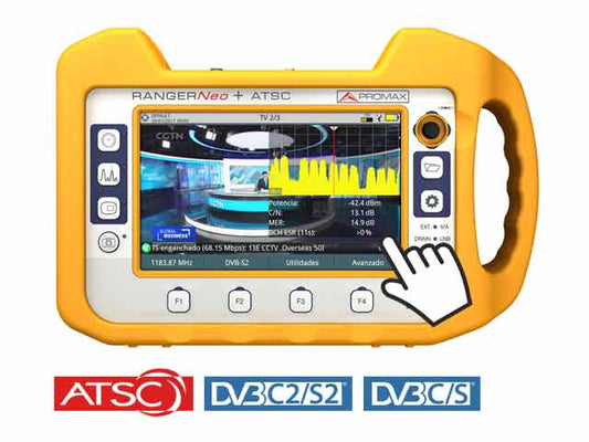 Promax RANGERNeo + ATSC: Multifunction TV signal and spectrum analyzer (advanced class)