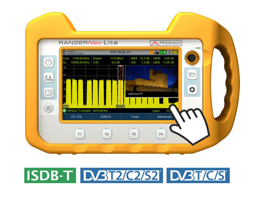 Promax RANGERNeo Lite: Multifunction TV Signal & Spectrum analyzer