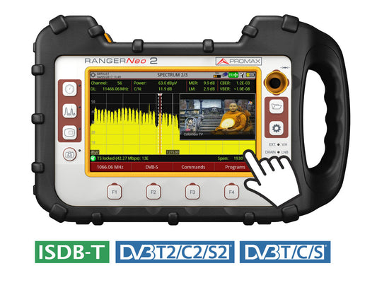 Promax RANGERNeo 2: TV Signal & Spectrum analyzer (professional class)