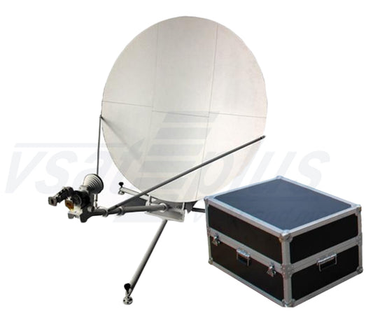 Probecom 1.2M Ku-Band Carbon Flyaway Manual Manpack Antenna