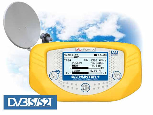 Promax SATHUNTER+: DVB-S/S2 and DSS Satellite finder